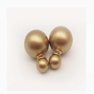 Oorbellen Dot Goud Mat